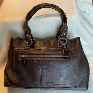 Coach leather shoulder bag